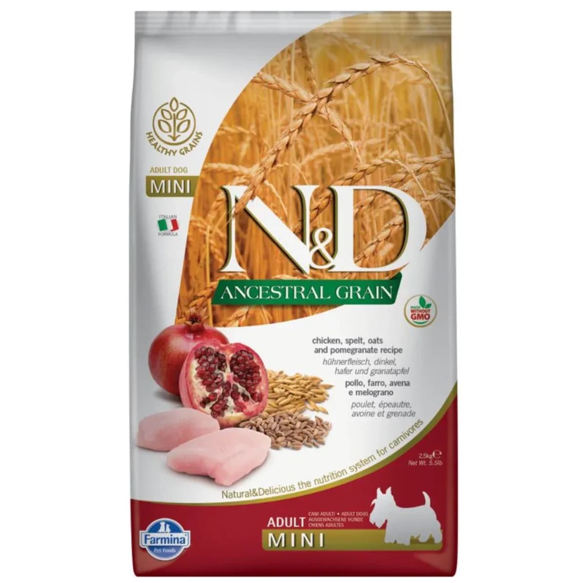 Natural&Delicious N&D Dog Small/Medium Light Chicken/Pomegranate Low Grain