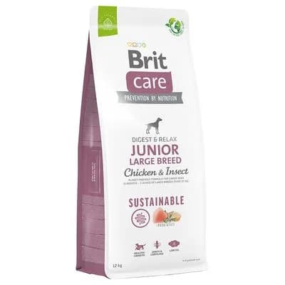 Brit Care Sustainable Junior Large Breed com frango e insetos