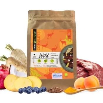 FAVLY Petfood Trockenfutter Wild mit Pastinake, Preiselbeeren & Kokos (adult)