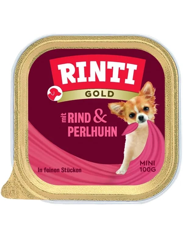 Rinti Gold Mini Rind & Perlhuhn