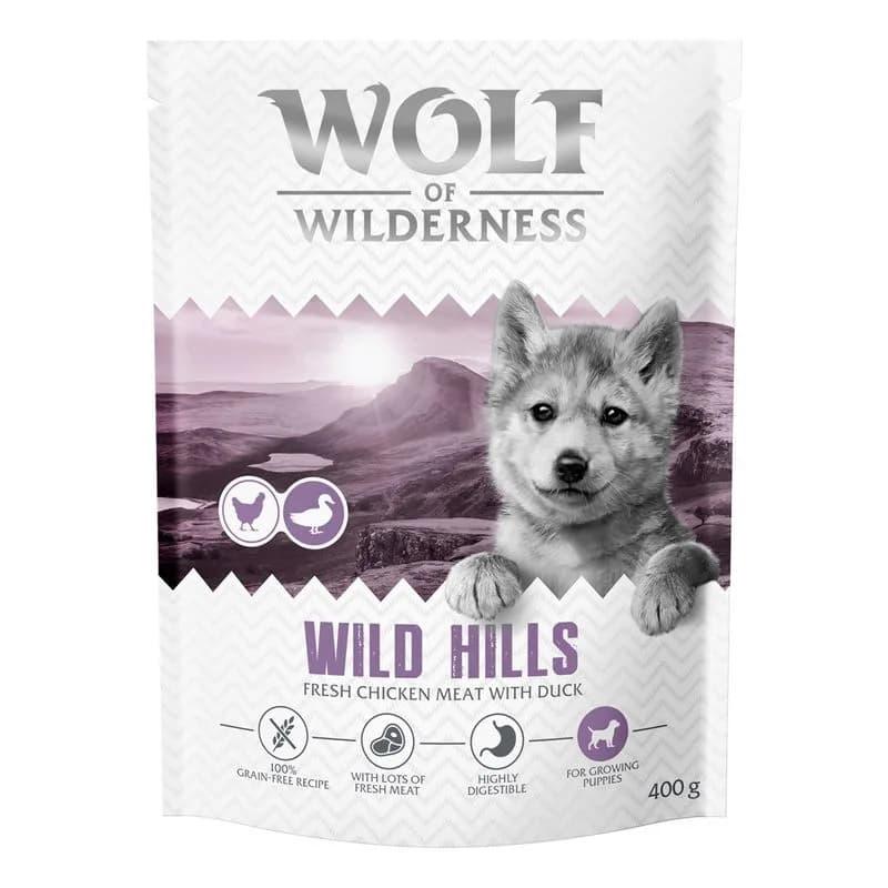 Wolf of Wilderness Junior "Wild Hills" (bez zbóż)