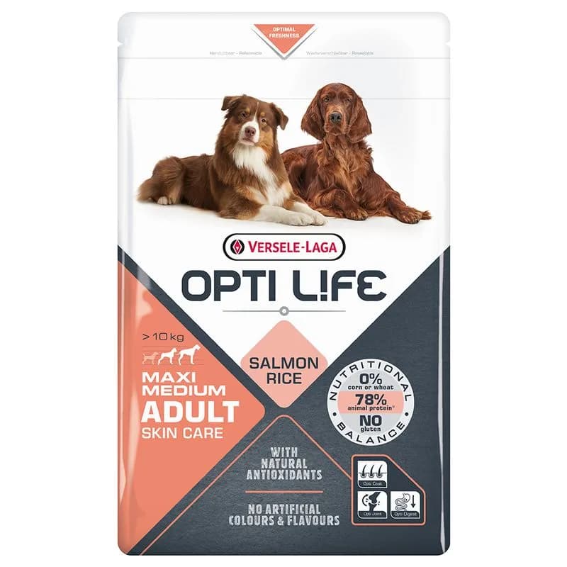 Opti Life Sucha Pies Opti Life Adult Skin Care Medium & Maxi