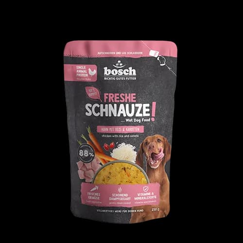 Freshe Schnauze Huhn mit Reis & Karotten
