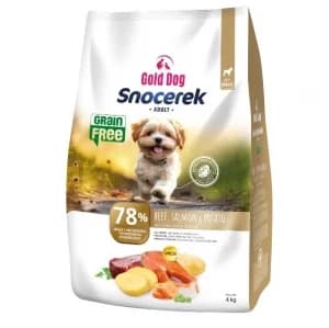 GOLD DOG Snocerek Grain Free Małe rasy Wołowina, łosoś, ziemniaki