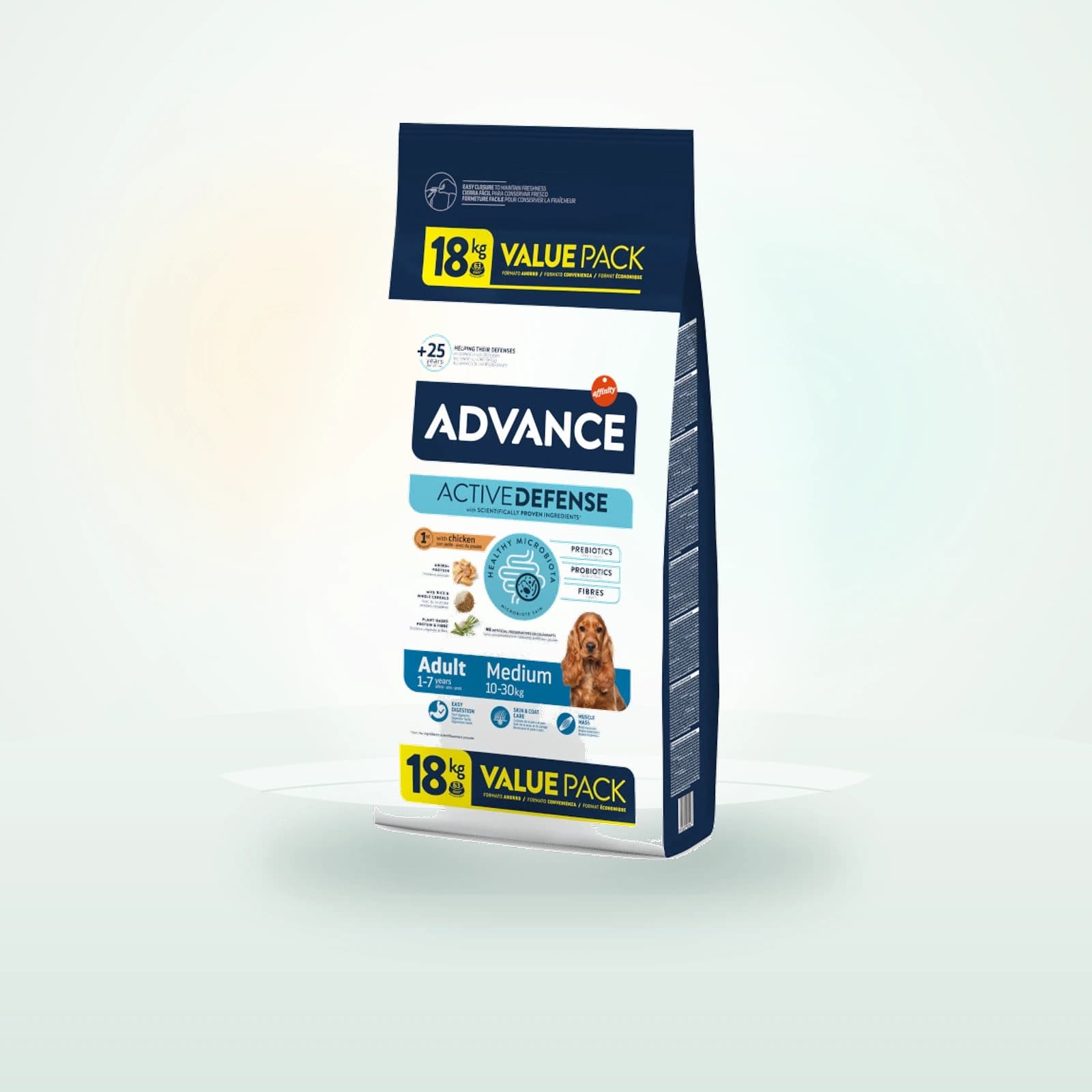 Affinity Advance Advance Active Defense Medium Adult Pollo y Arroz