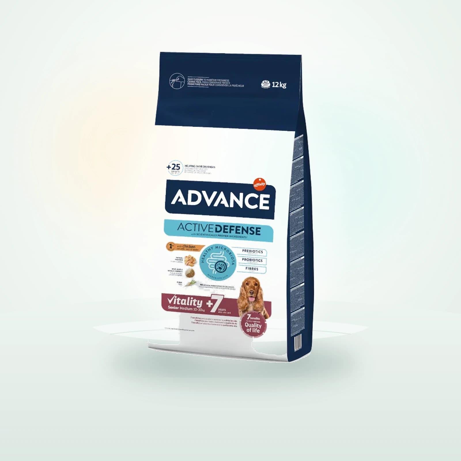 Affinity Advance Advance Medium Senior +7 Active Defense Pollo y Arroz