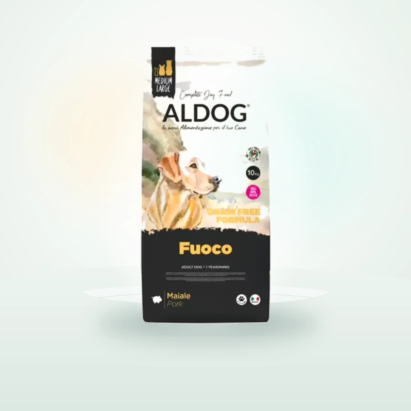 Aldog Fuoco Adult Medium/Large Gluten e Grain Free al maiale