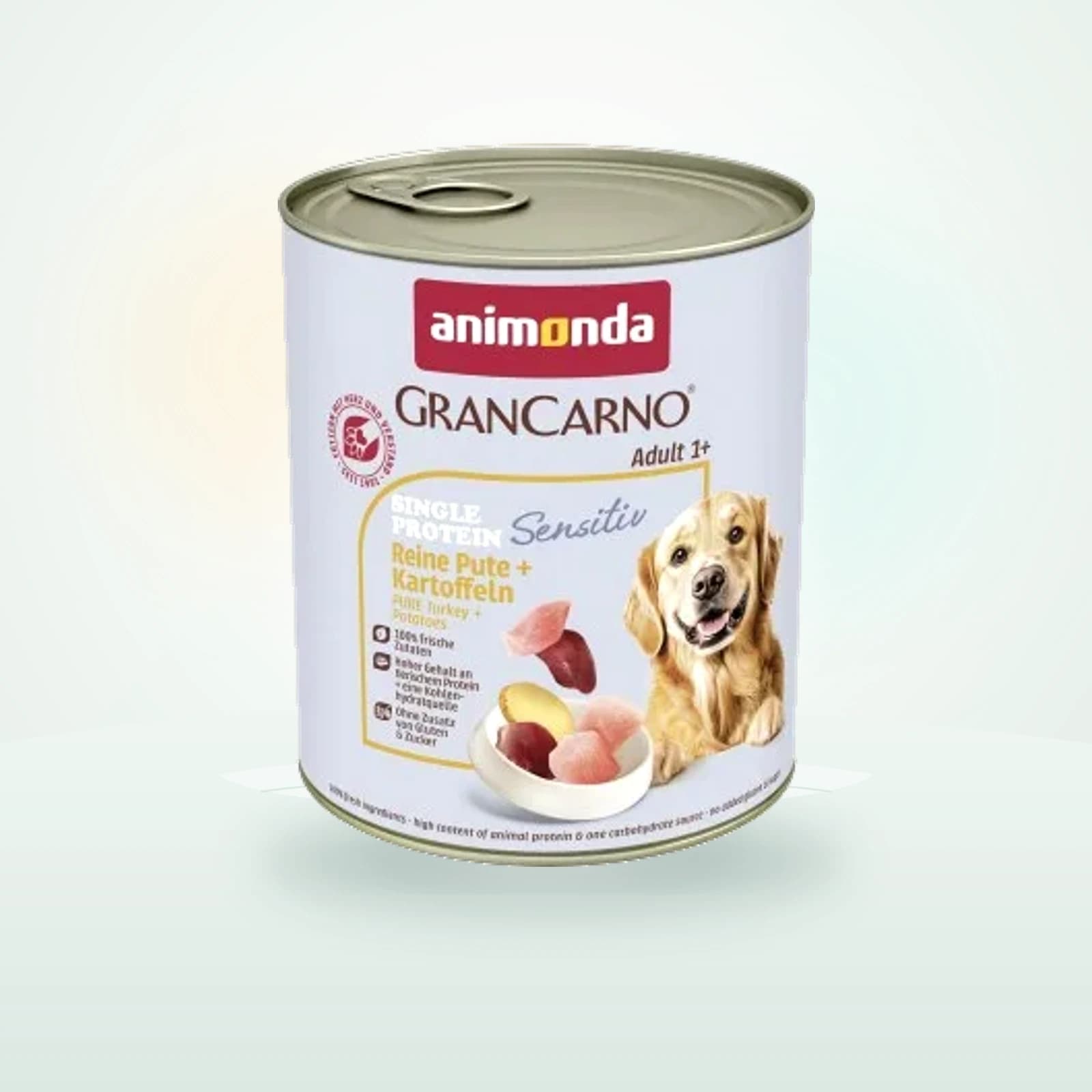 Animonda GranCarno Sensitiv Nassfutter Hund Adult, Pute und Kartoffel