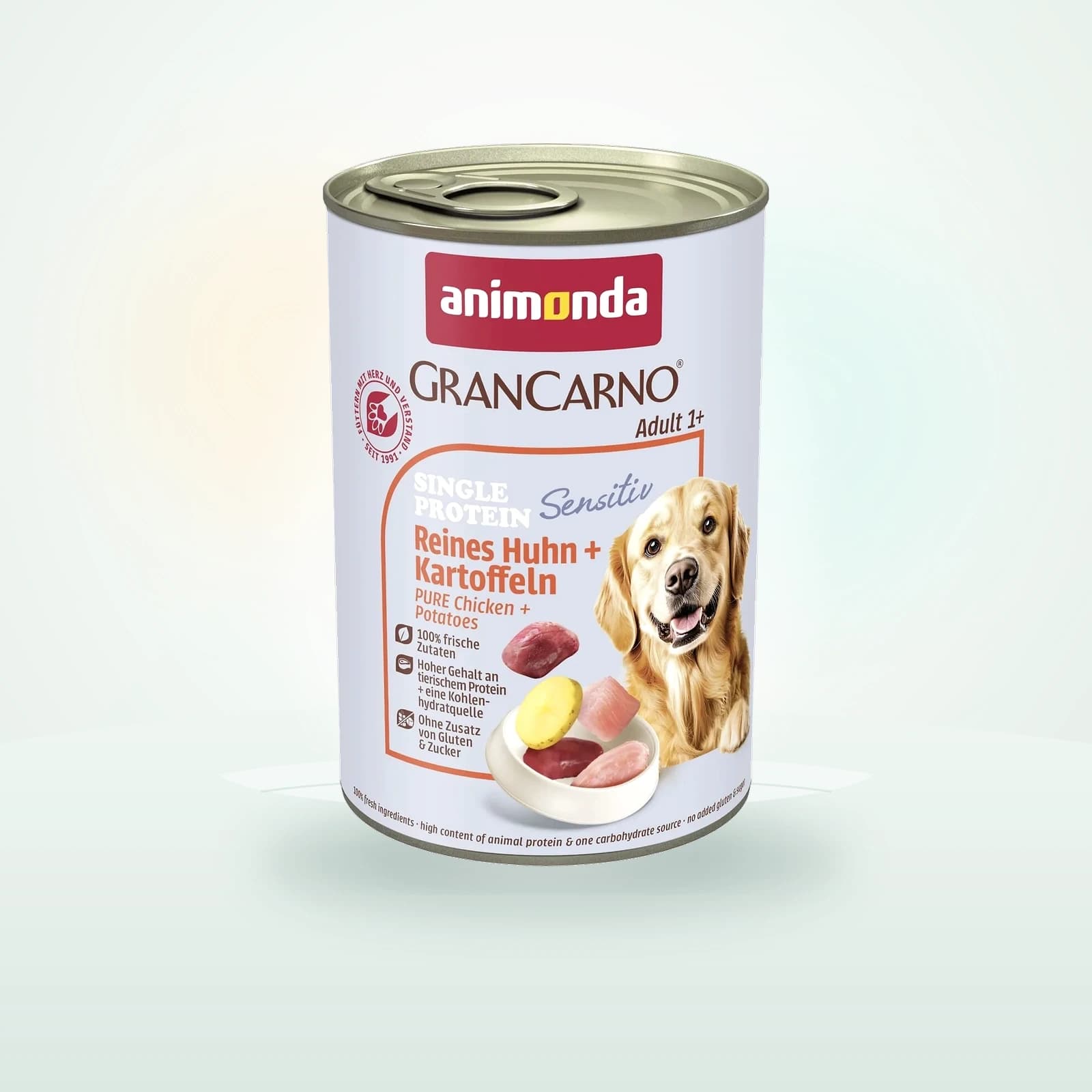 animonda GRANCARNO Sensitive nourriture humide pour chien adulte Poulet et pommes de terre