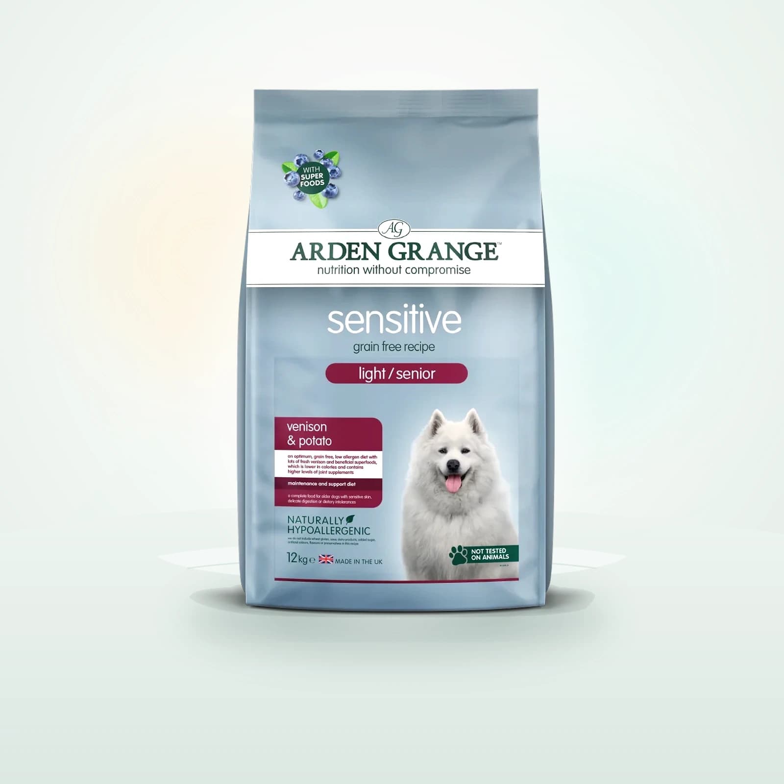 Arden Grange Sensitive Light/Senior Grain free - venison & potato