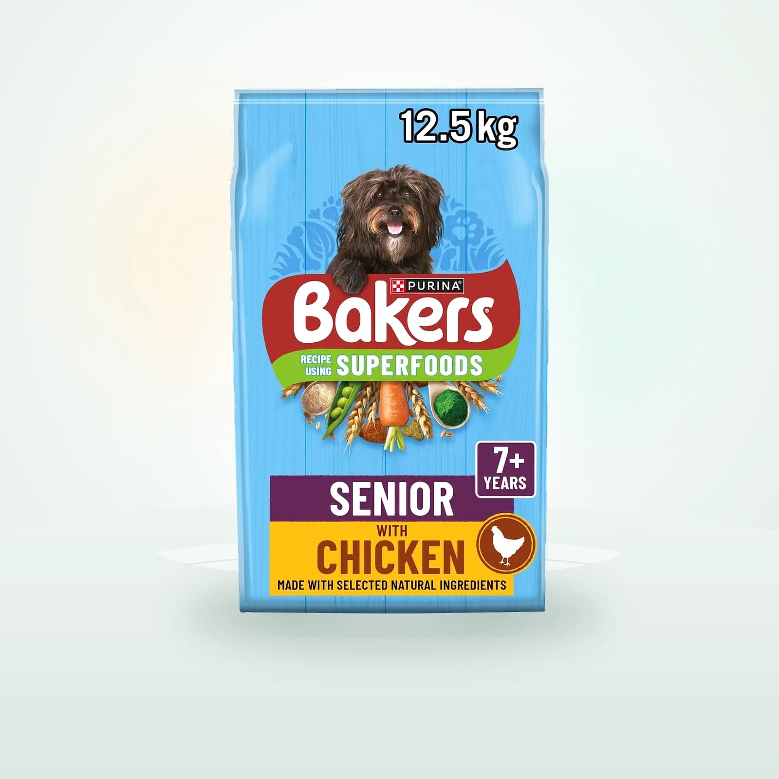 Bakers Senior Dry Dog Food with Tasty Chicken & Country Vegetables