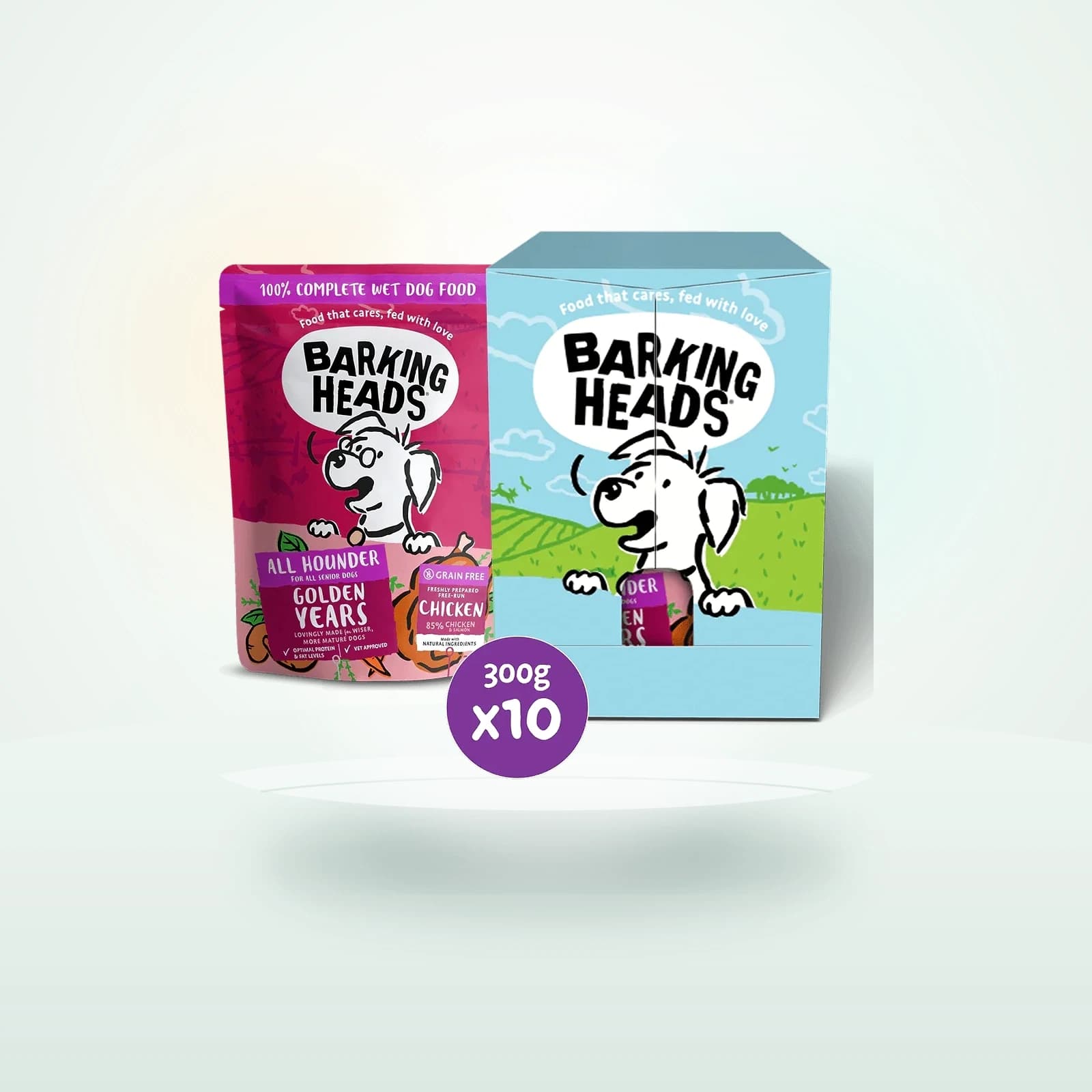 Barking Heads Golden Years Wet Food for Senior Dogs - Chicken & Salmon