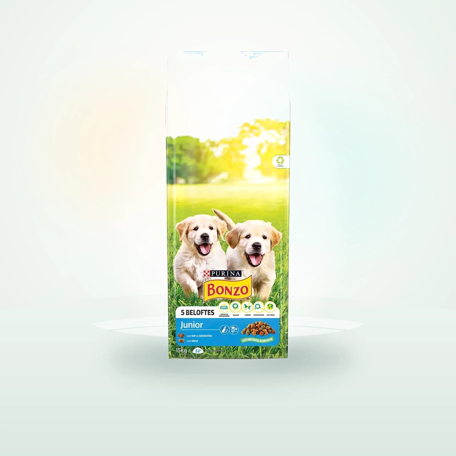 Bonzo Purina Bonzo (Friskies) Junior au poulet, aux légumes et au lait
