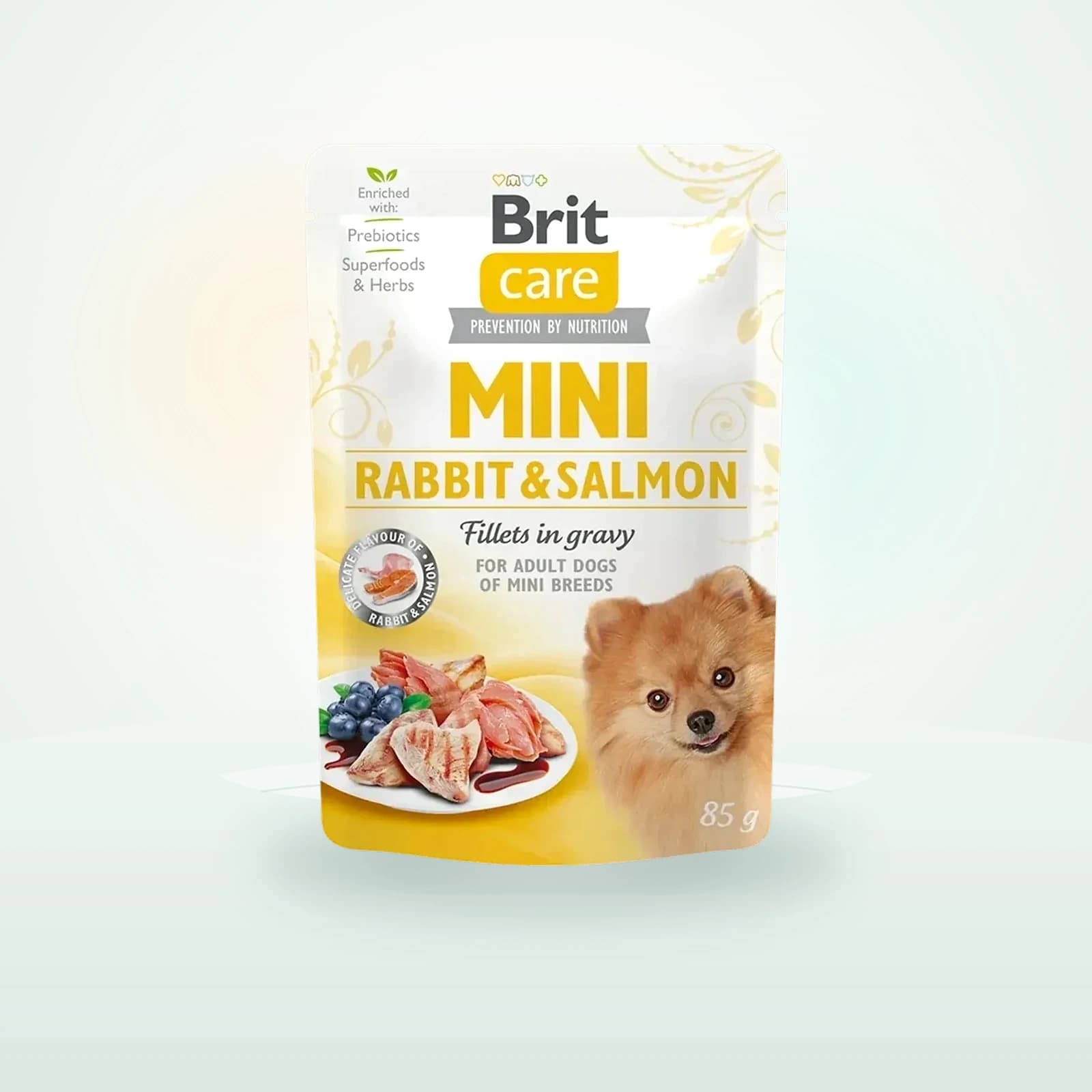 Brit Care Mini Rabbit & Salmon fillets in gravy