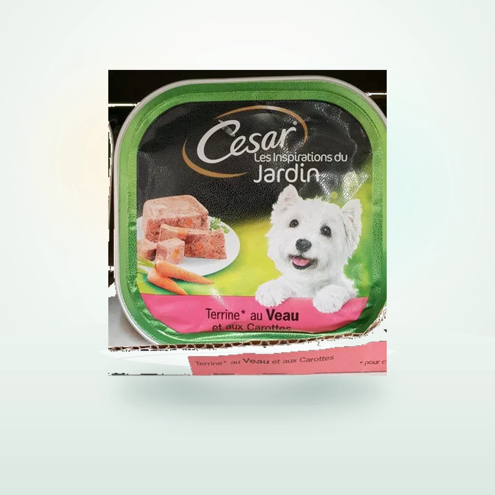 Cesar Aliment complet pour chien adultes au veau et aux des de carottes
