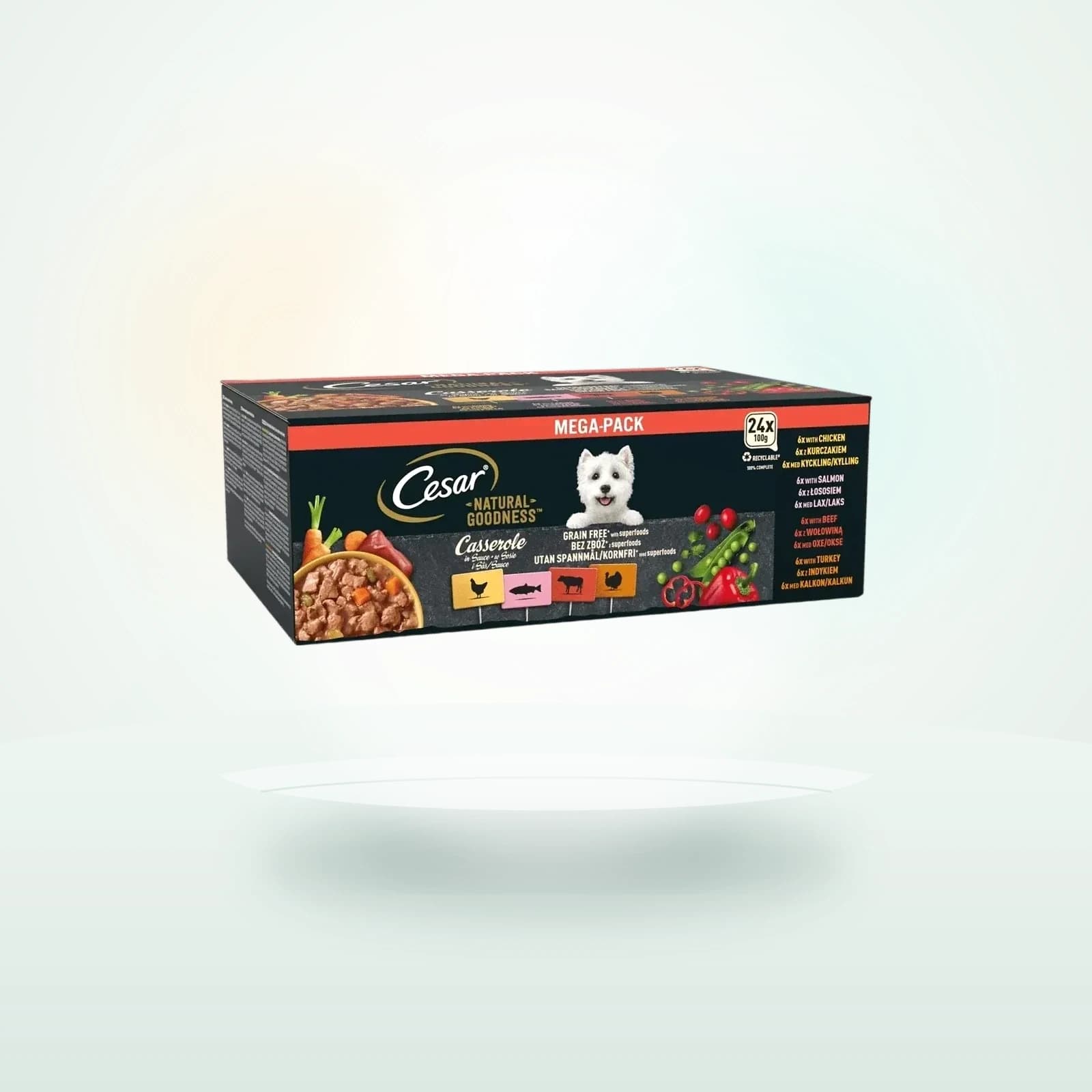 Cesar NATURAL GOODNESS Grain Free Wet Dog Food in Casserole