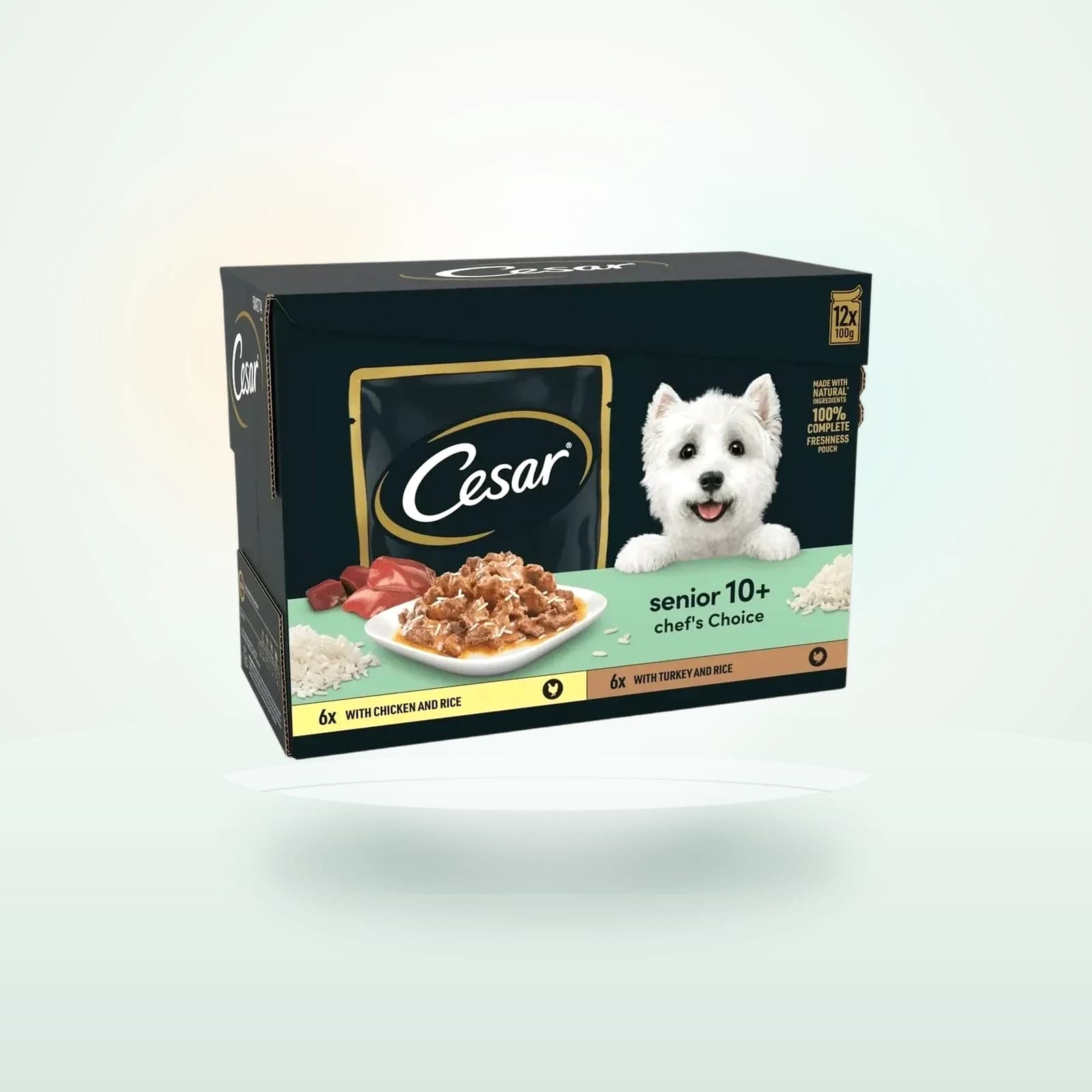 Cesar Senior Wet Dog Food Pouches Selection in Sauce