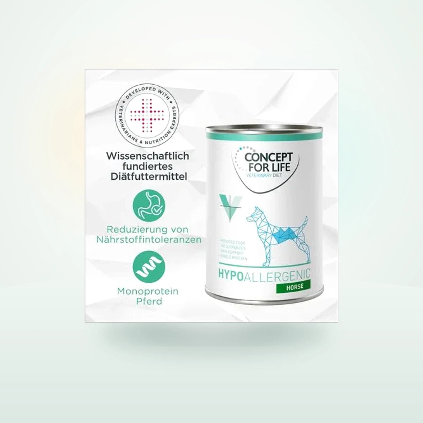 Concept for Life Veterinary Diet Hypoallergenic Pferd Hundefutter