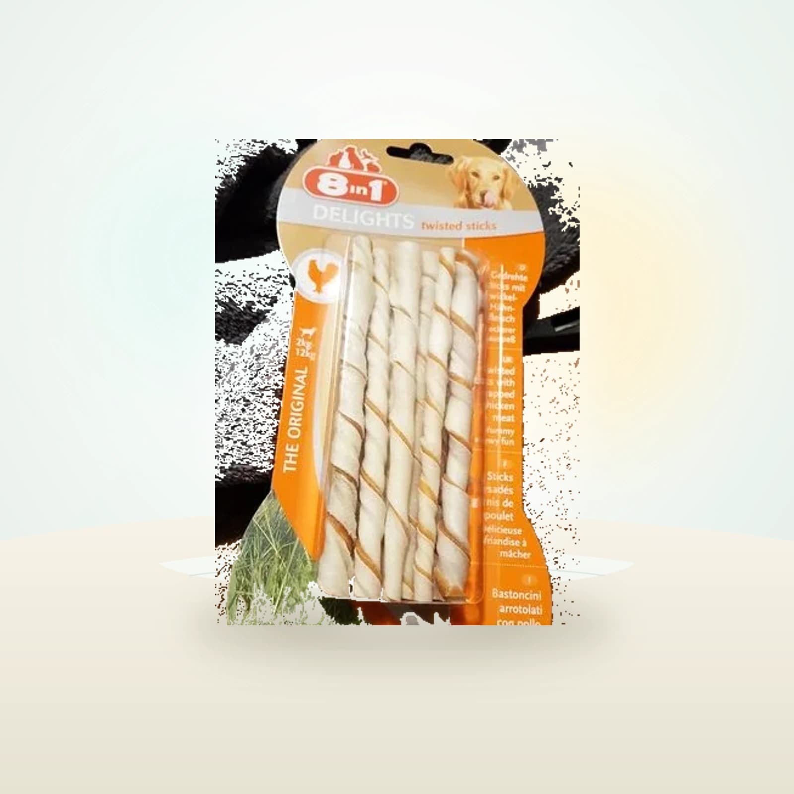 Delights 8in1 - Friandises Twisted Delights Stick Poulet Pour Chien- X10