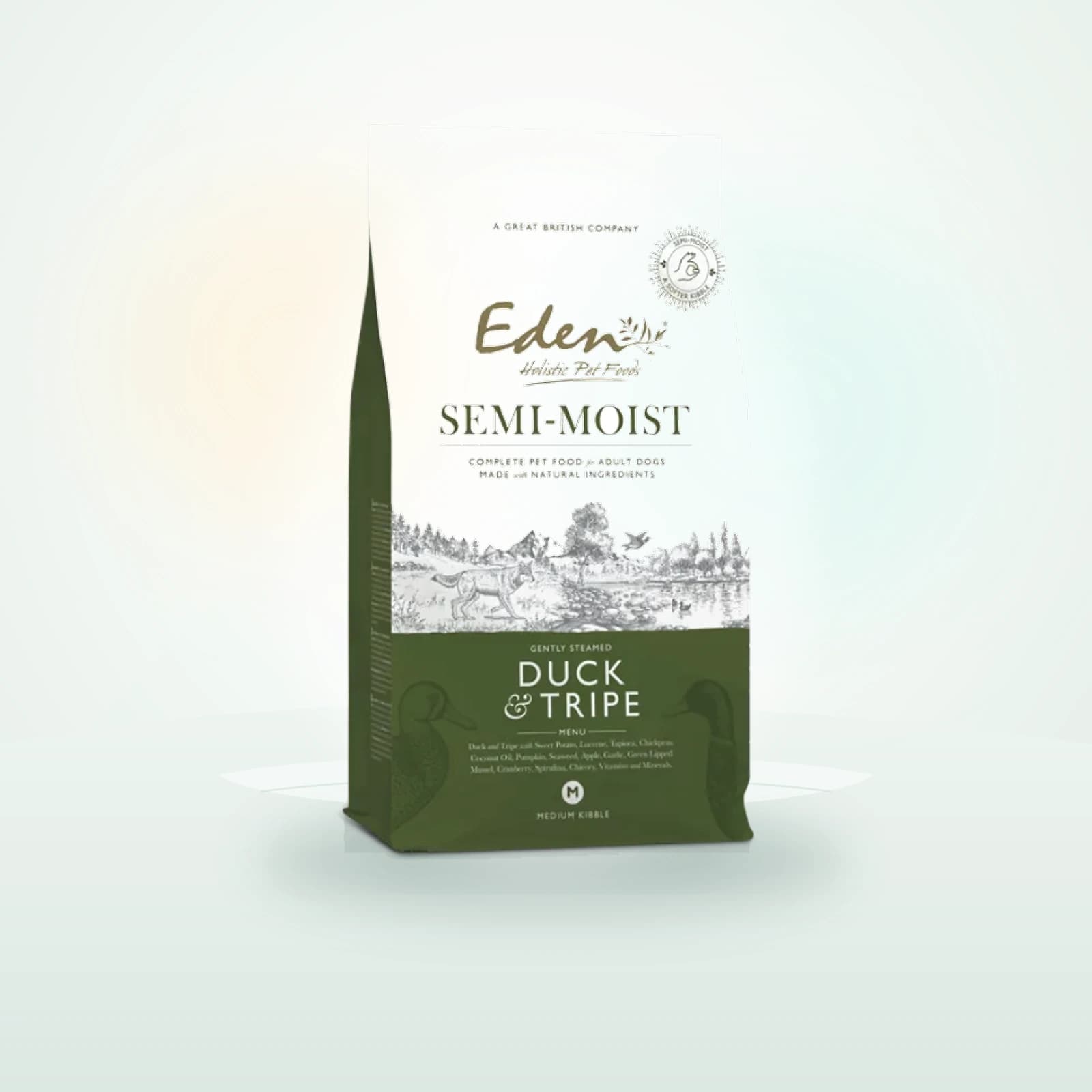 Eden 60/40 Semi-Moist Duck and Tripe Medium Kibble Dog Food