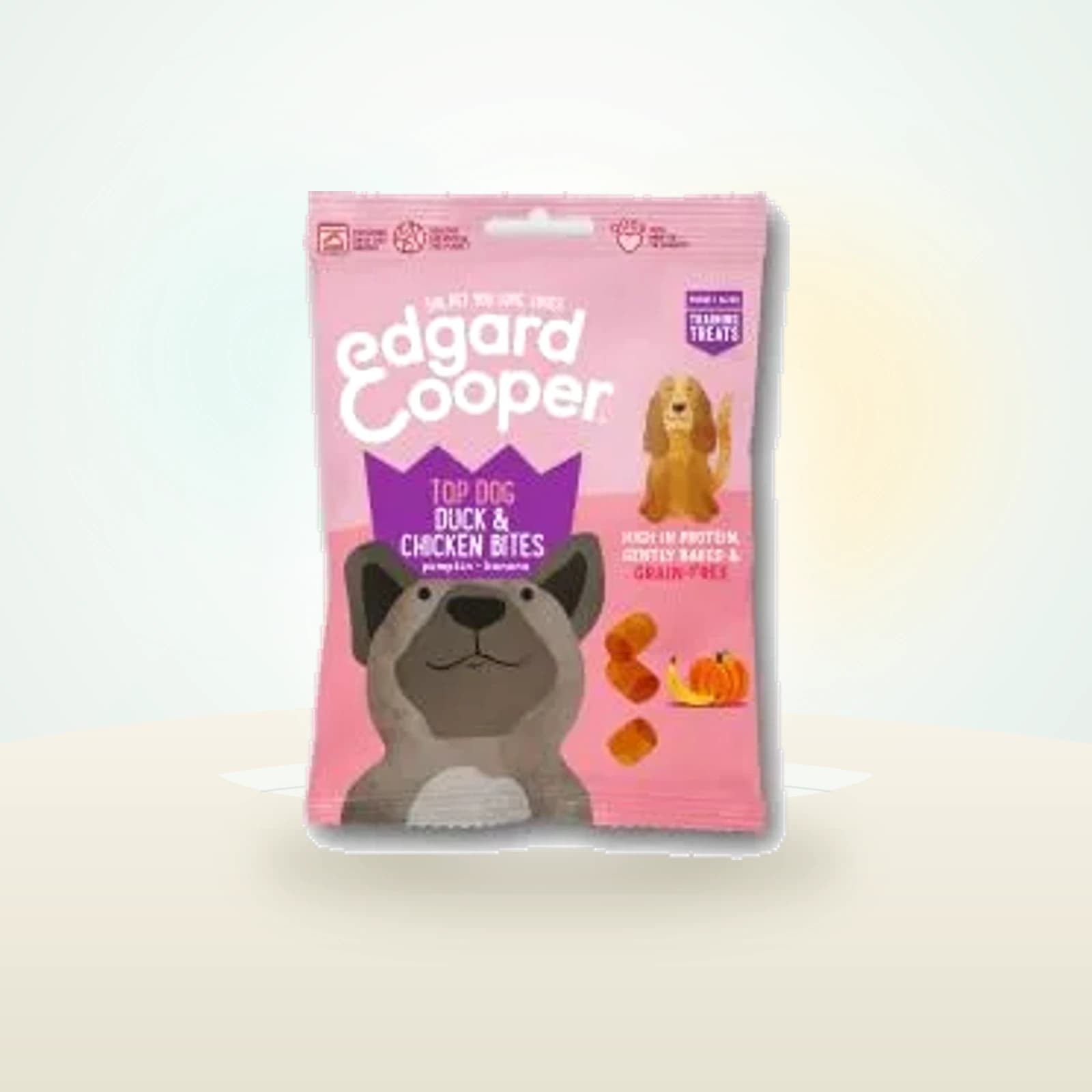 Edgard & Cooper Chicken Bites - Hondensnacks - Eend Kip Pompoen