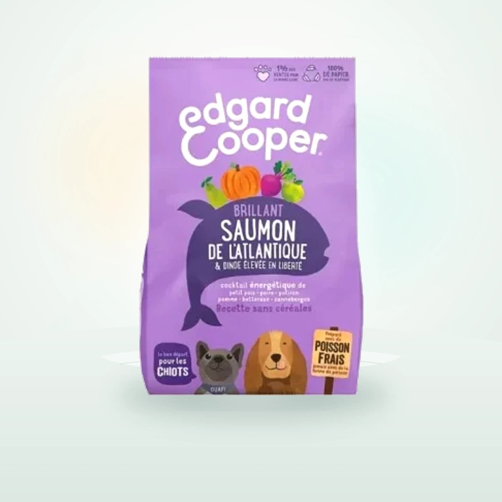 Edgard & Cooper Croquettes Chiot Moyenne Taille Dinde et saumon