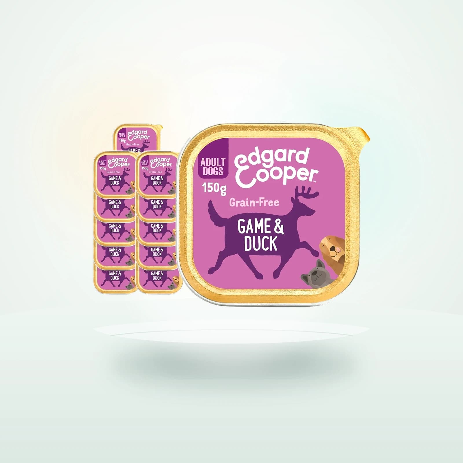 Edgard & Cooper Grain Free Adult Wet Dog Food Game & Duck