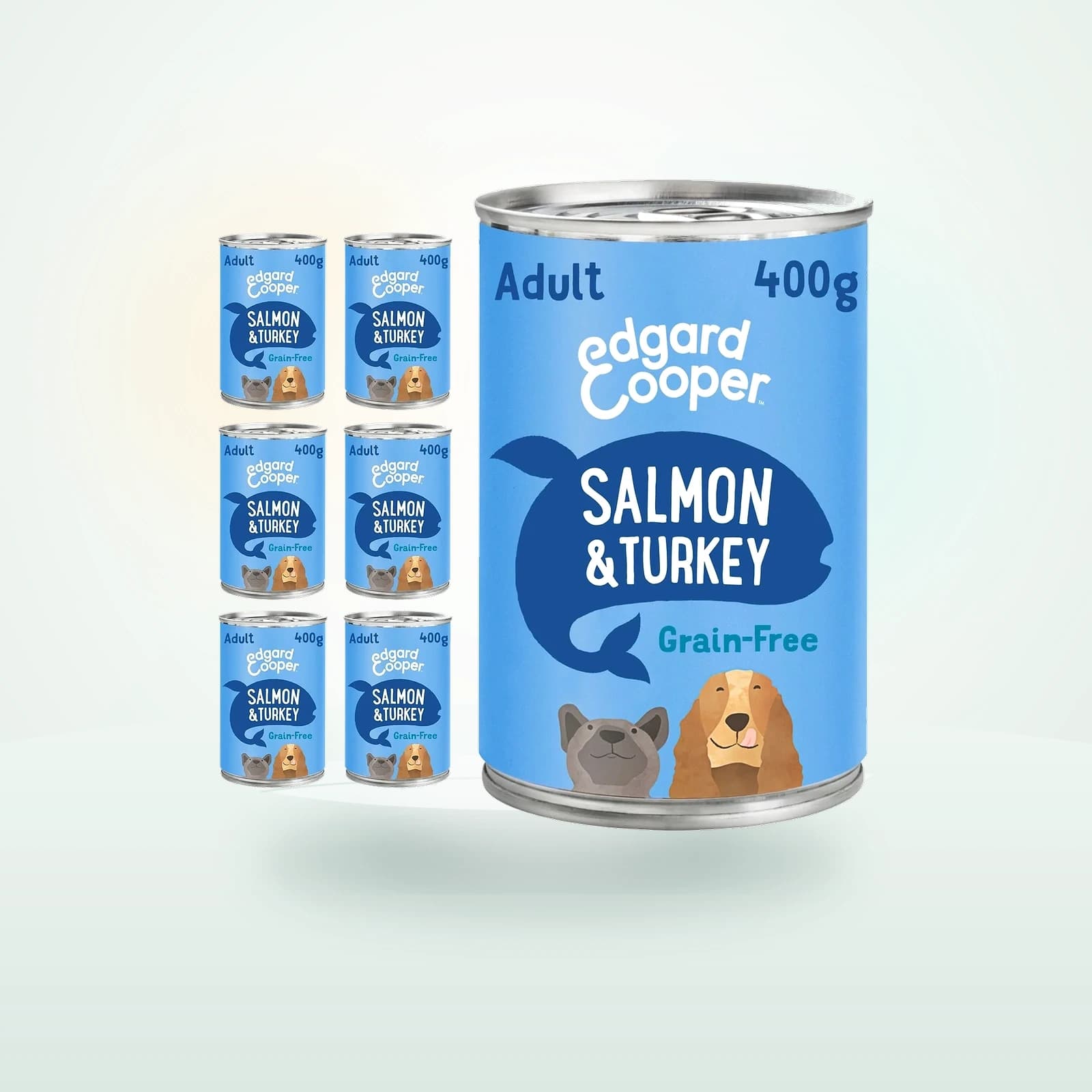 Edgard & Cooper Grain Free Complete Wet Adult Dog Food Salmon & Turkey