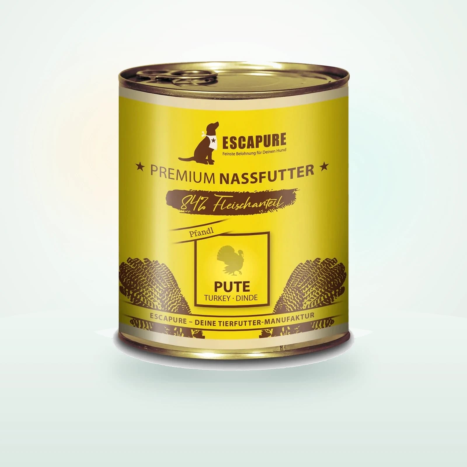 ESCAPURE Nourriture humide pour chien Bio Adult Dinde