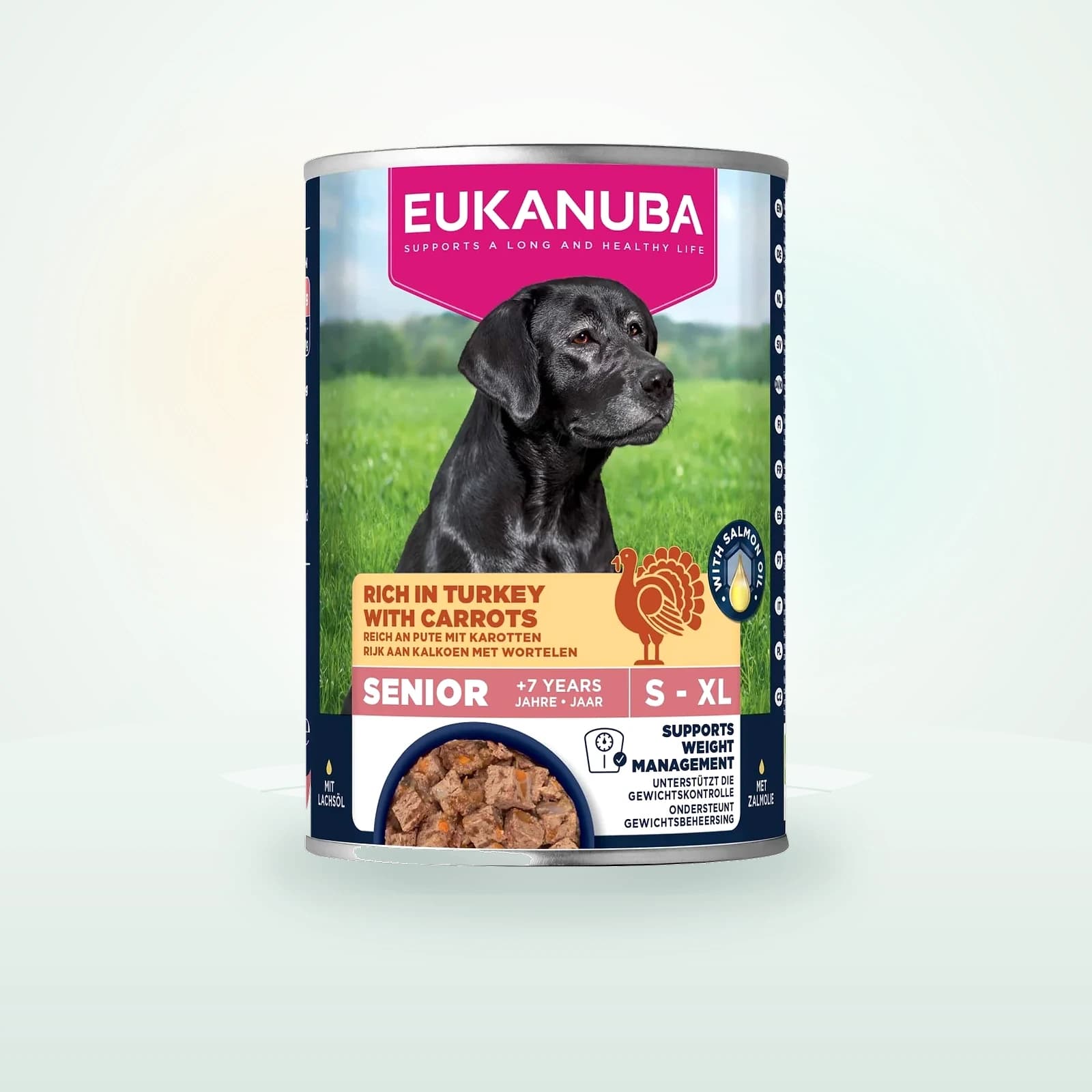 Eukanuba Life Care Senior Wet Dog Food - Turkey with Carrots - Cans