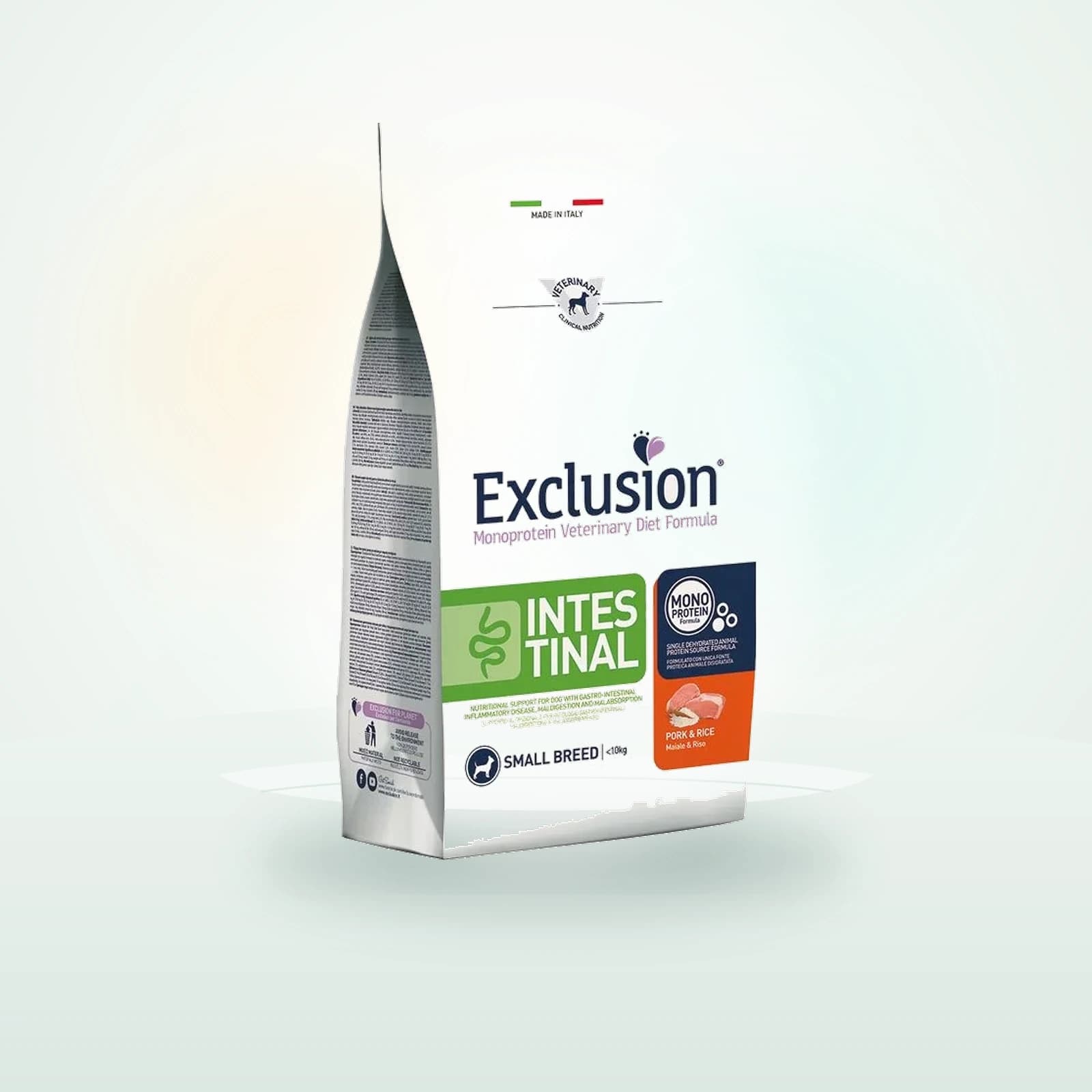 Exclusion Hundfoder Exclusion Intestinal Small Breed med fläsk och ris