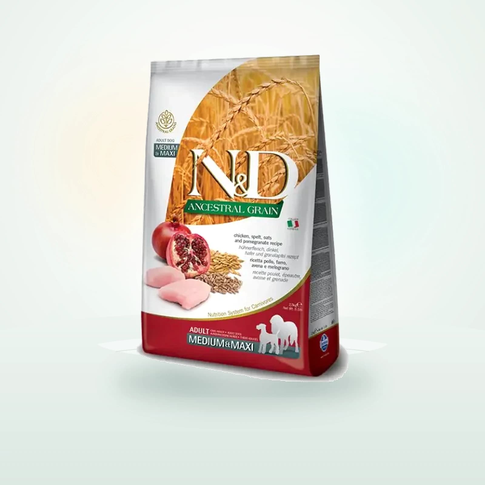 Farmina N&D Ancestral Grain Adult Medium/Maxi Pollo e Melograno