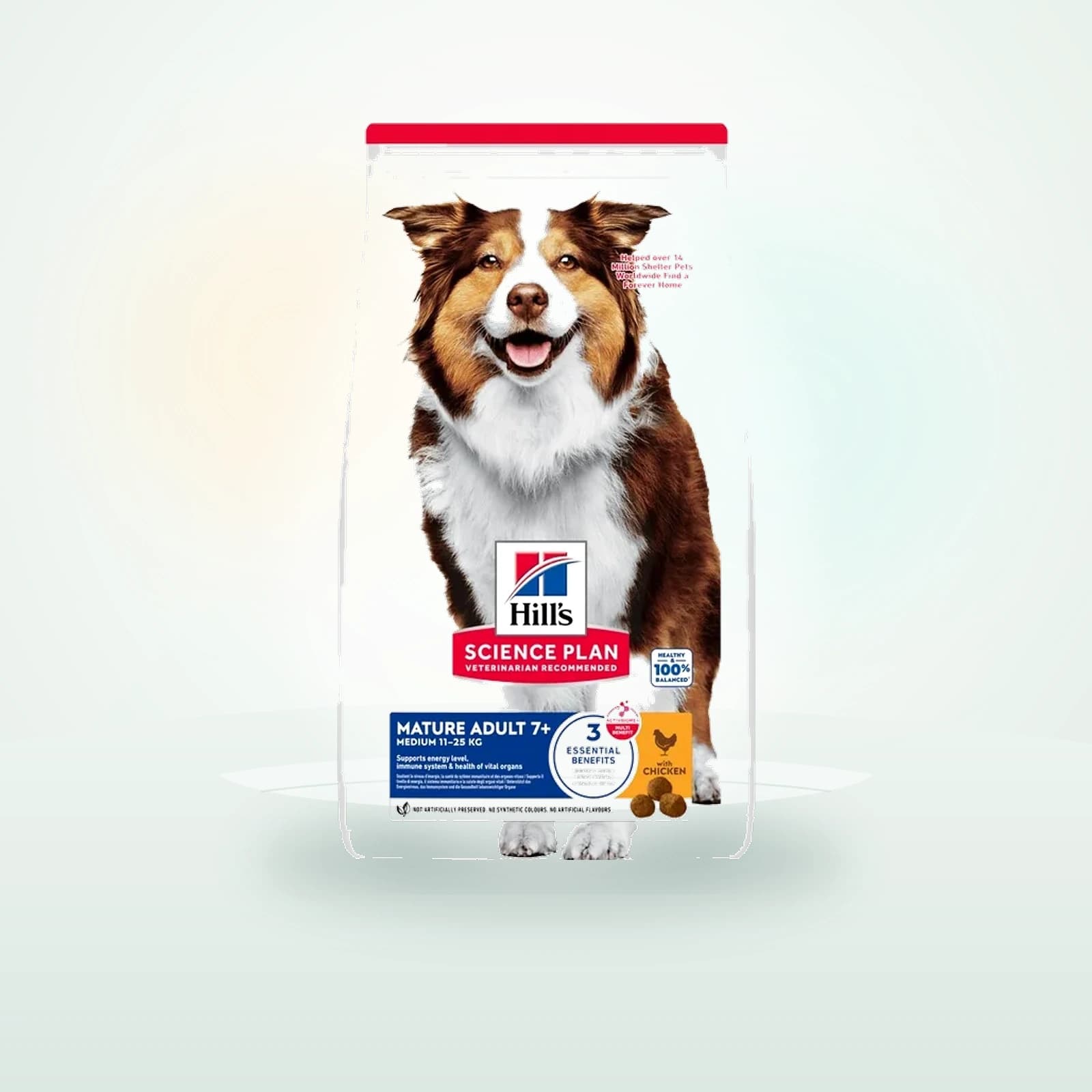 Hill's Science Plan Trockenfutter Hund, Mature Adult 7+, Medium, mit Huhn