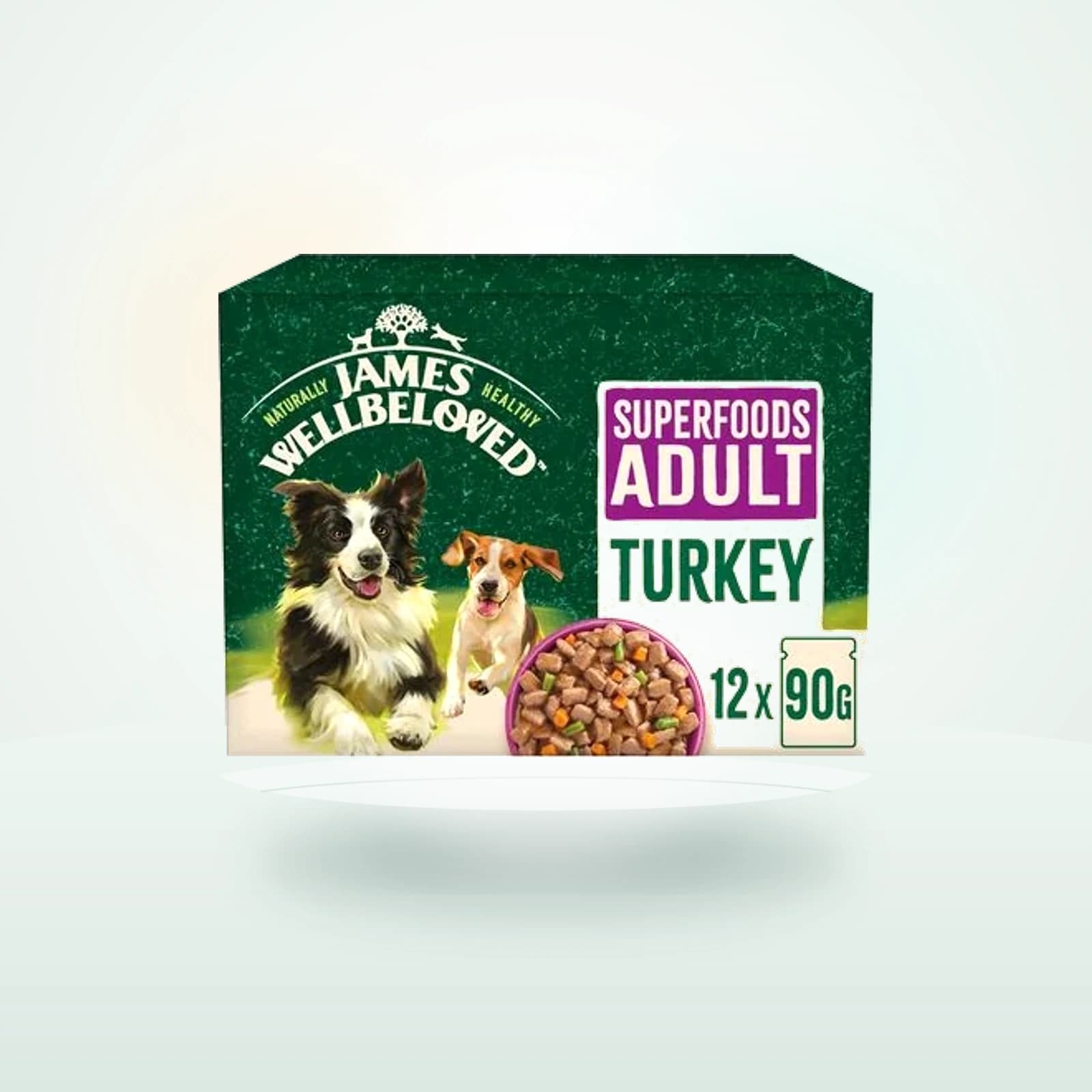 James Wellbeloved Adult Hypoallergenic Superfoods Pouches - Turkey in Gravy