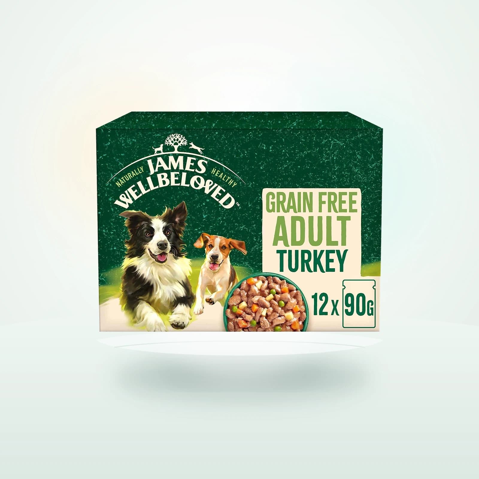 James Wellbeloved Grain Free Adult Wet Dog Food in Gravy - Turkey - Pouches