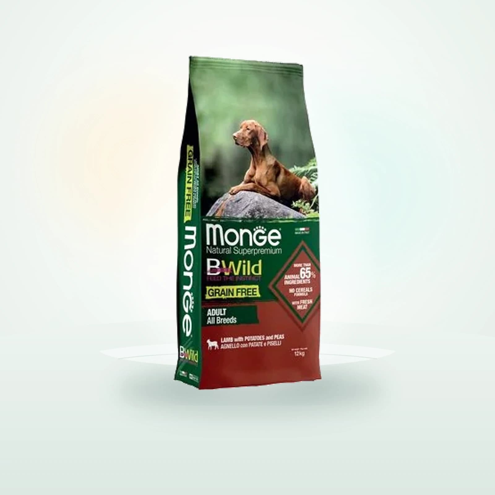 Monge Bwild Grain Free All Breeds Lamb with Potatoes and Peas