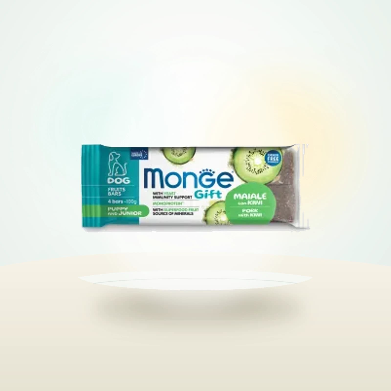 Monge Gift Puppy And Junior Dog Maiale con Kiwi Fruit Bars