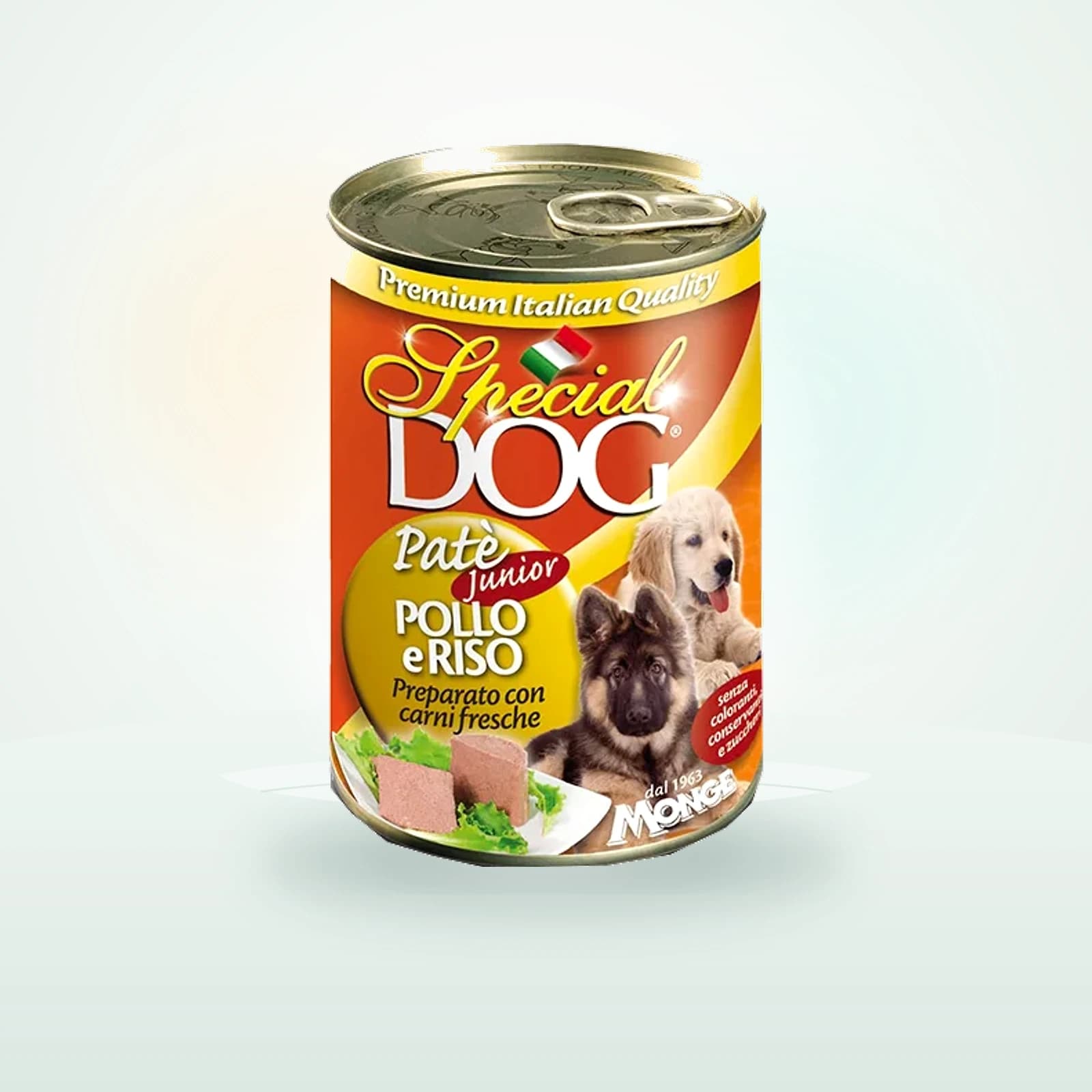 Monge Special Dog All Breeds Puppy and Junior Paté con Pollo e Riso