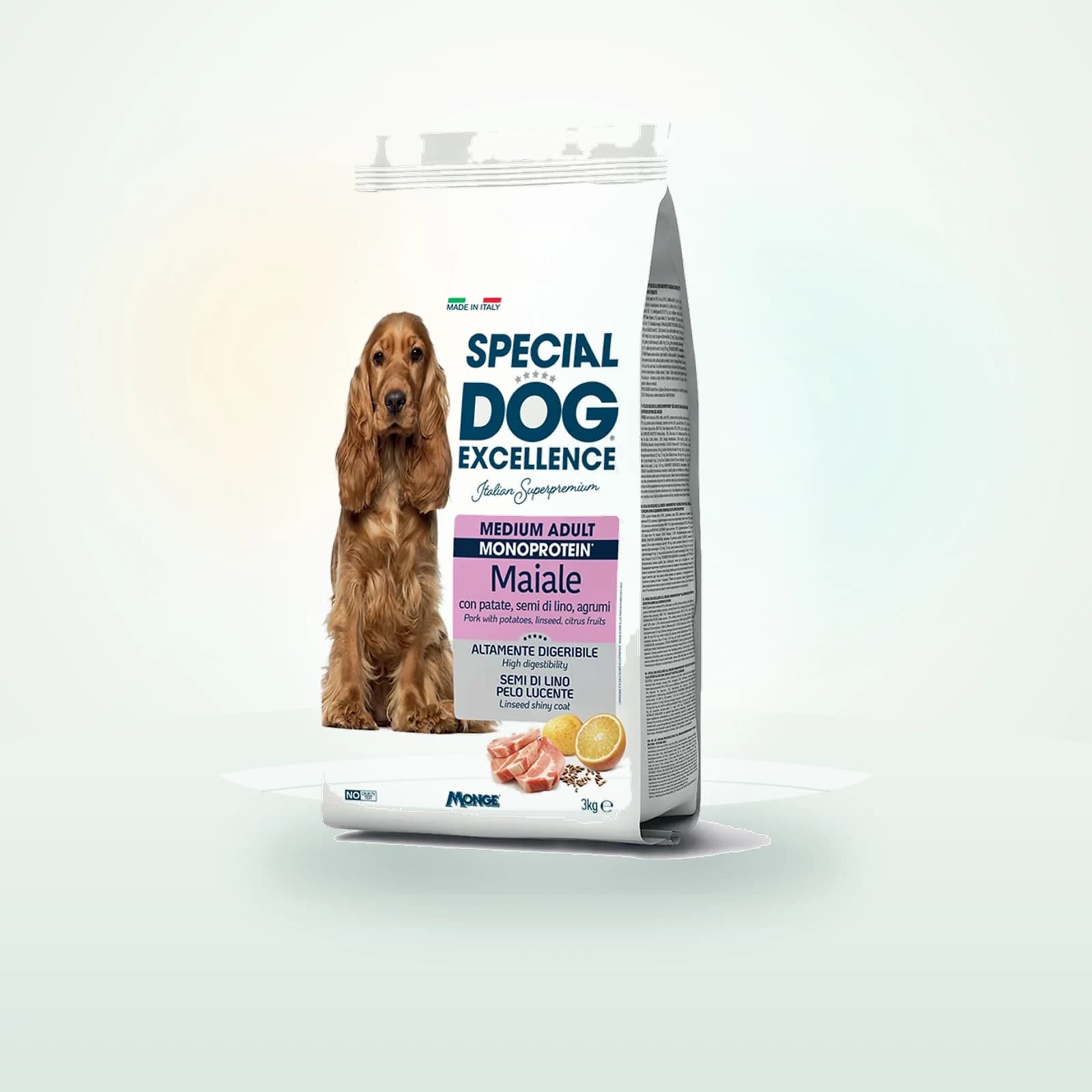 Monge Special Dog Excellence Medium Adult Monoprotein Maiale