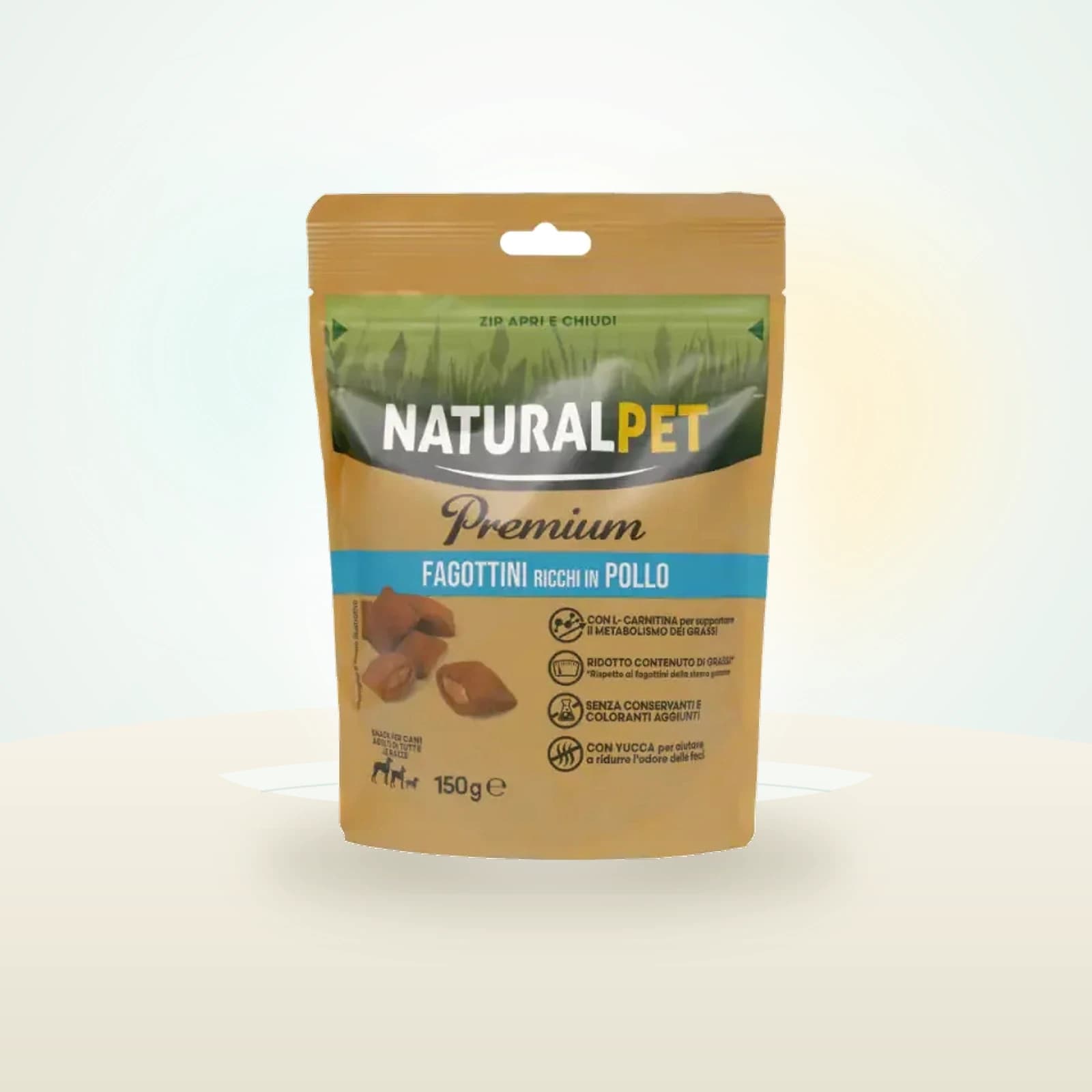 Naturalpet Premium Dog Adult All Breeds Fagottini snack funzionali