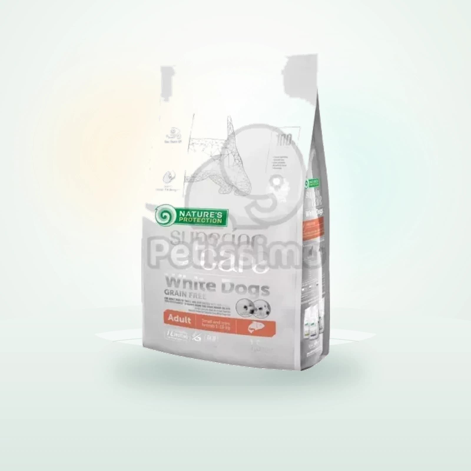 Nature's Protection Superior Care White Dogs Adult Small & Mini száraz kutyatáp - lazac