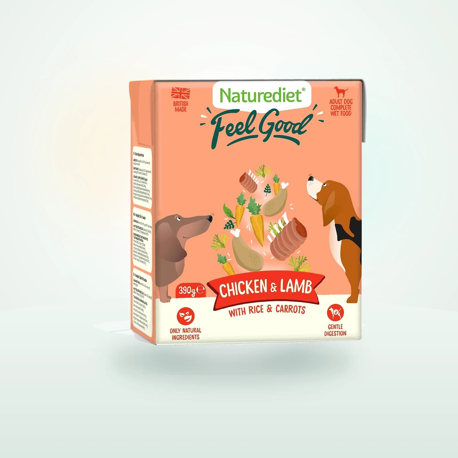 Naturediet Feel Good Adult Wet Dog Food - Chicken & Lamb - Cartons