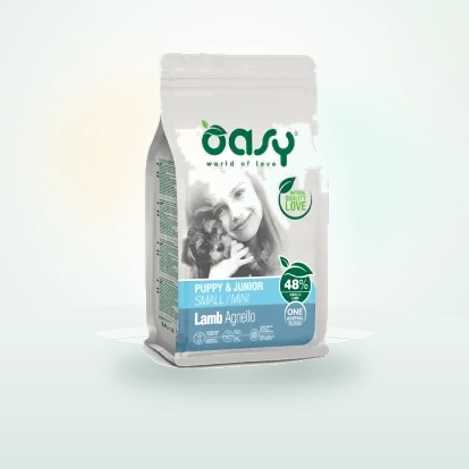 Oasy One Animal Protein Puppy & Junior Small/Mini Mono Lamb