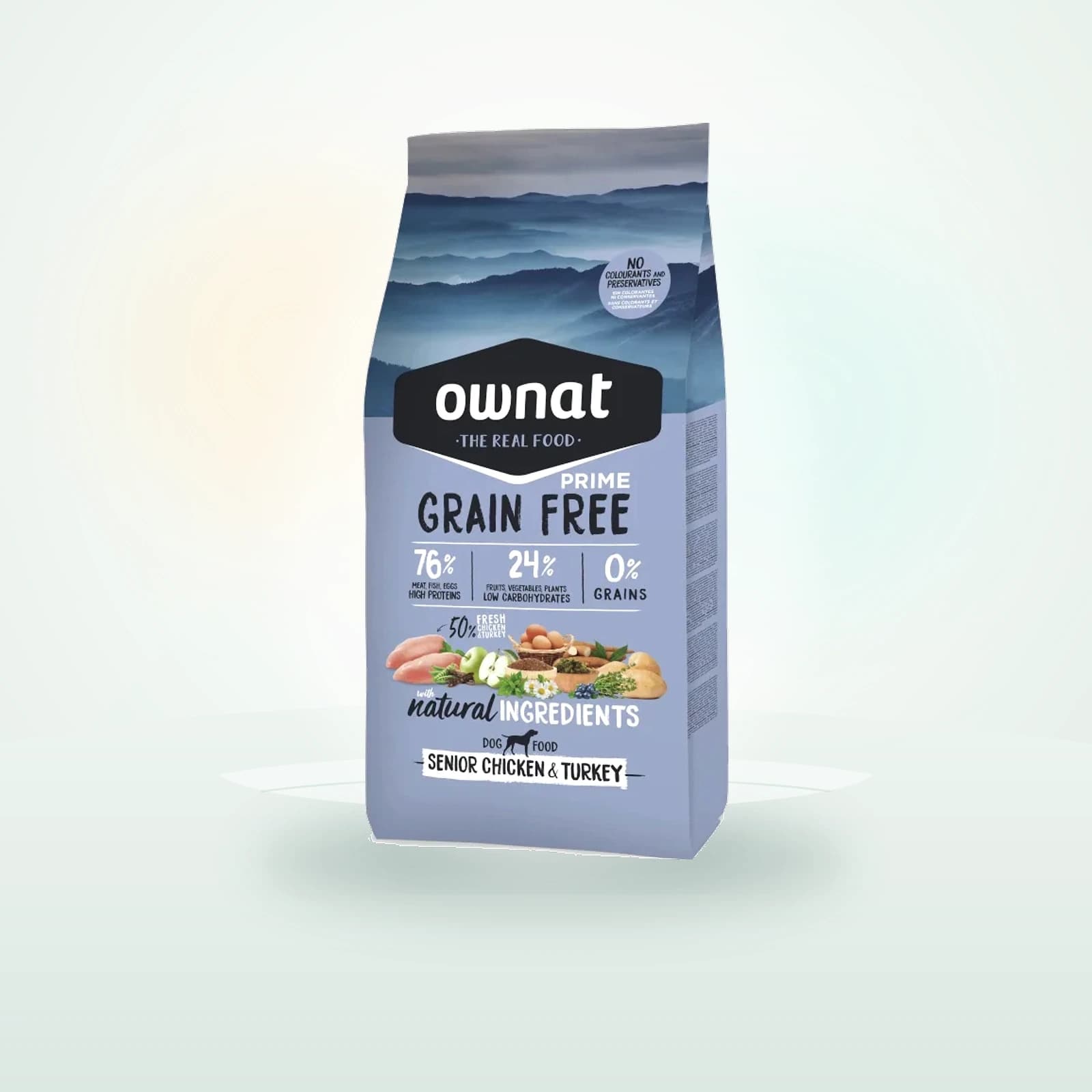 Ownat Senior Prime Grain Free Pollo y Pavo