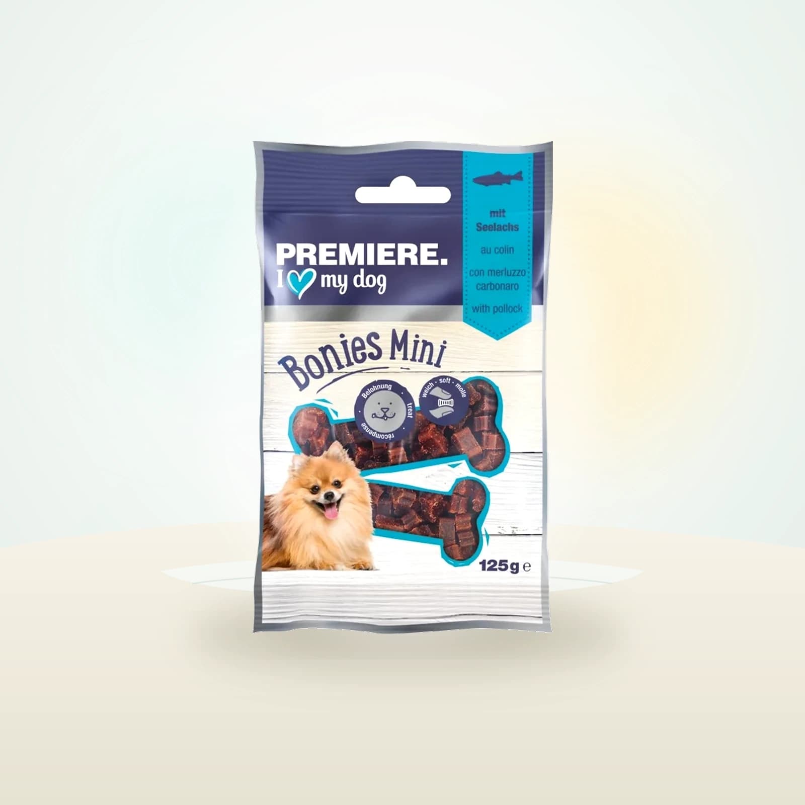 PREMIERE Dog Snack Bonies Mini Pollack