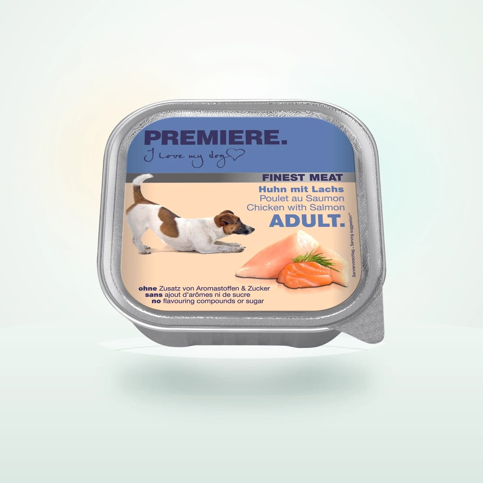 PREMIERE Finest Meat nourriture humide pour chien, adulte Poulet avec saumon