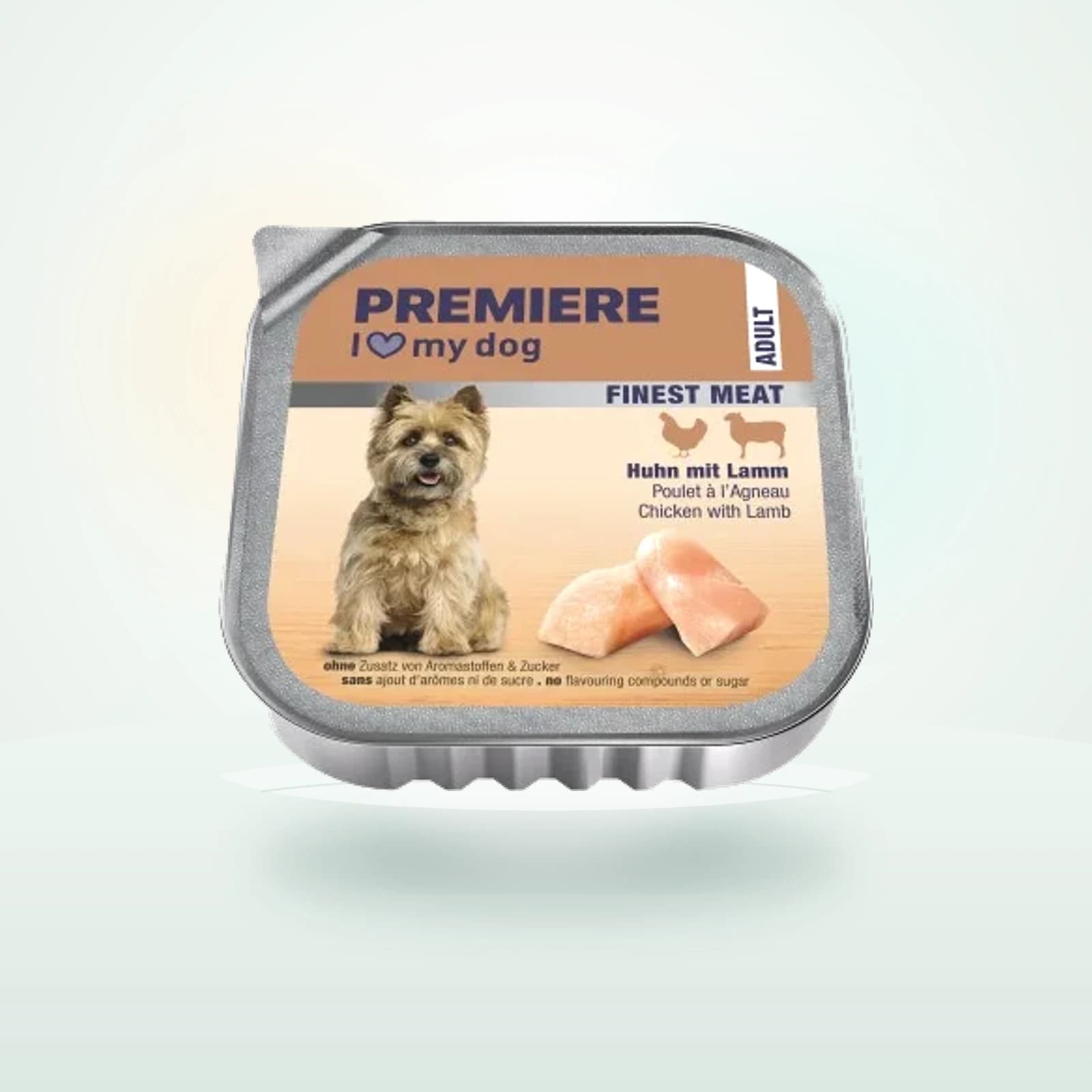 PREMIERE Finest Meat wet food for adult dogs Chicken with lamb