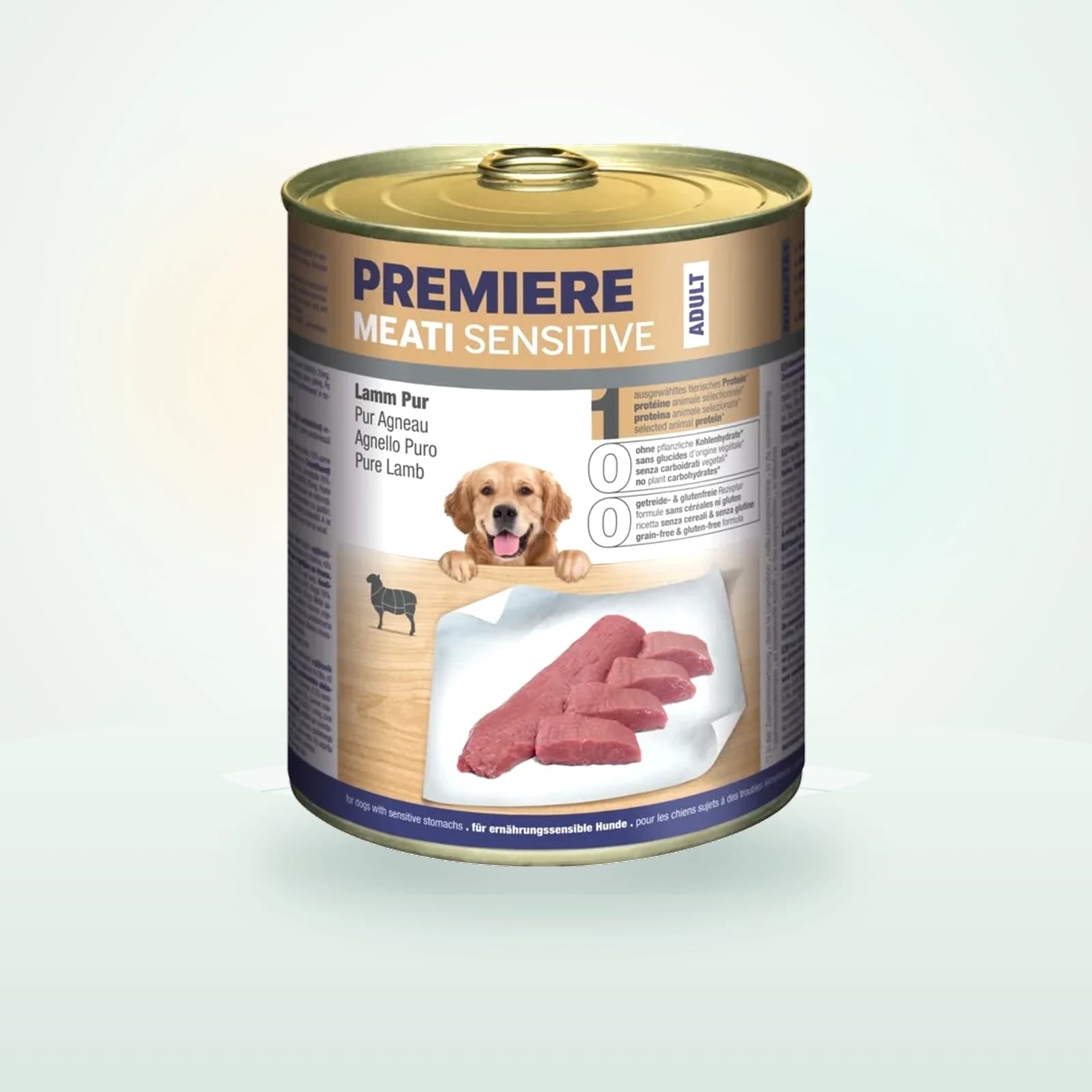 PREMIERE Meati Sensitive Pur Nassfutter Hund, Adult, Lamm pur