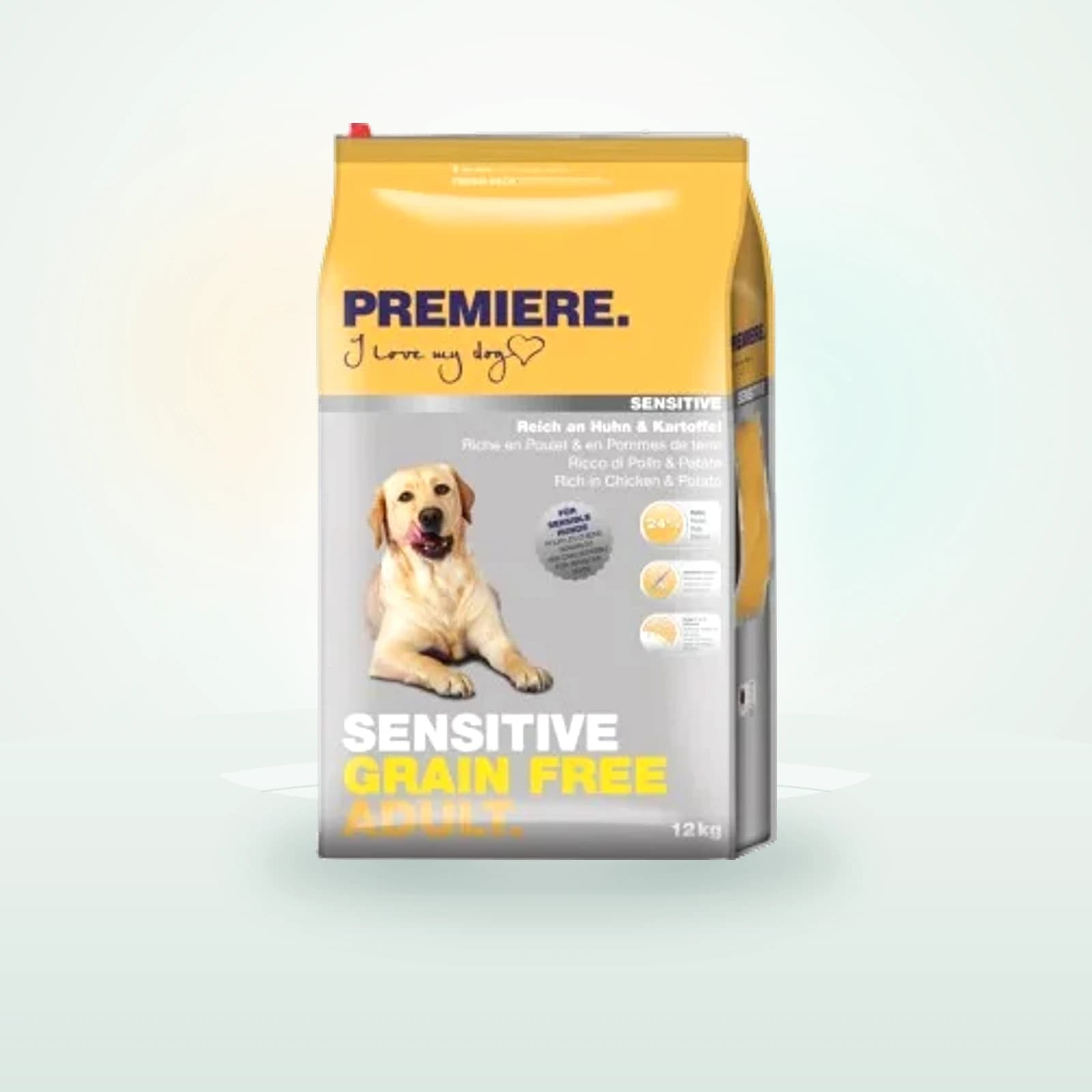 PREMIERE Sensitive Trockenfutter Hund Adult Grain Free Huhn und Kartoffel
