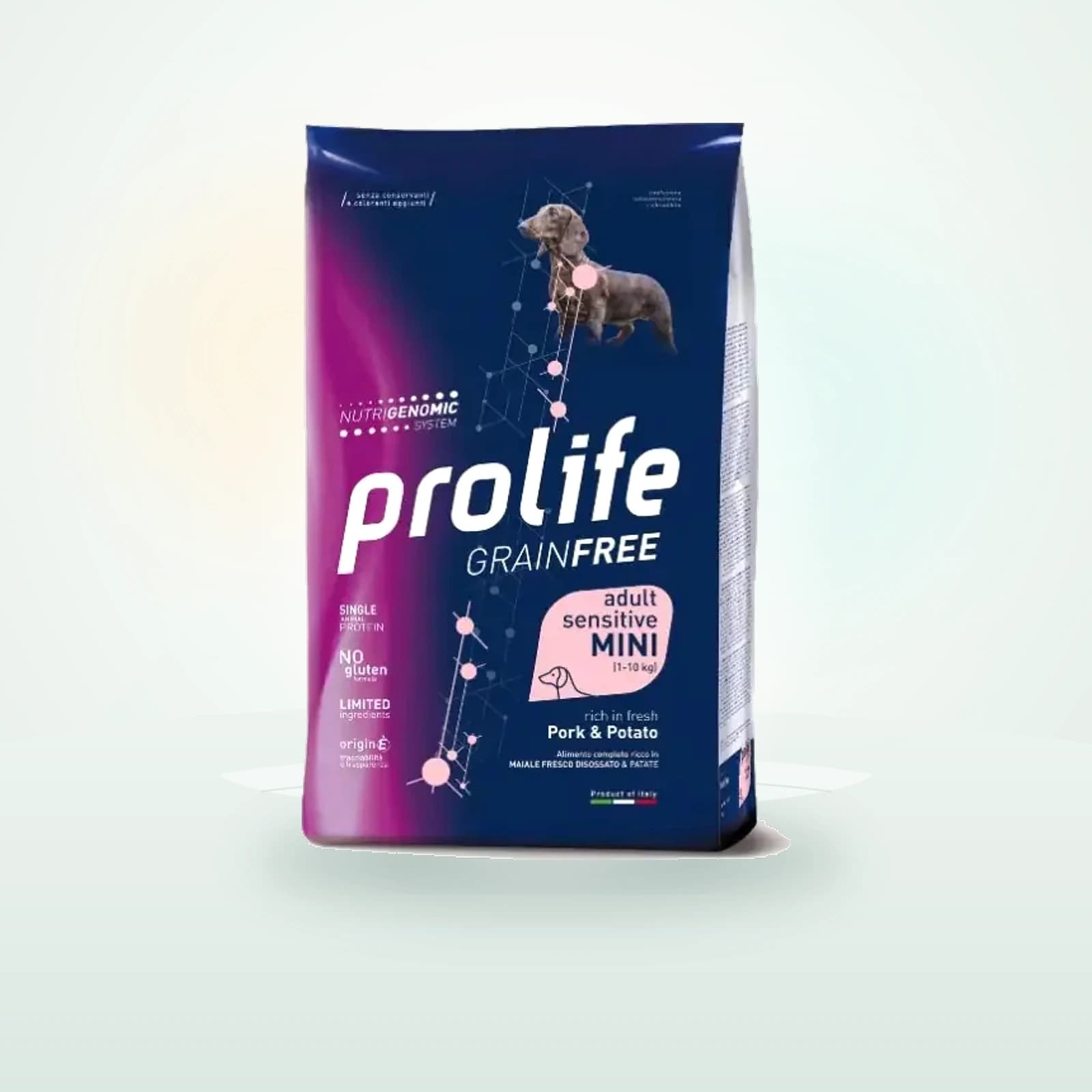 Prolife Grain Free Cane Adult Sensitive Mini Maiale e Patate